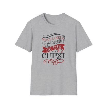 natural t-shirt with festive cutest Christmas slogan print