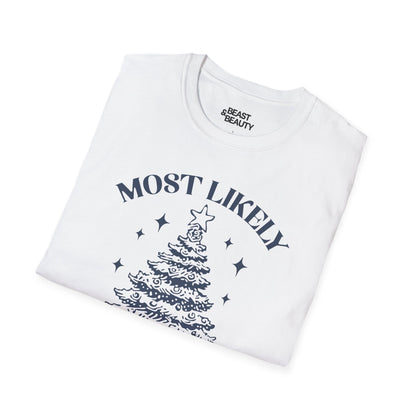 most likely to decorate everything christmas t-shirt t-shirt Christmas gift idea image 6