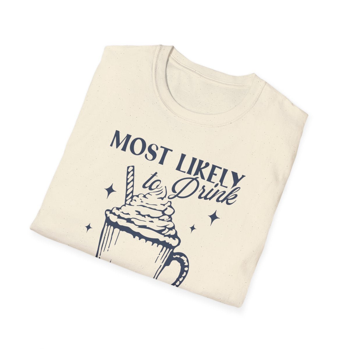 t-shirt worn showing eggnog christmas design fit and comfort