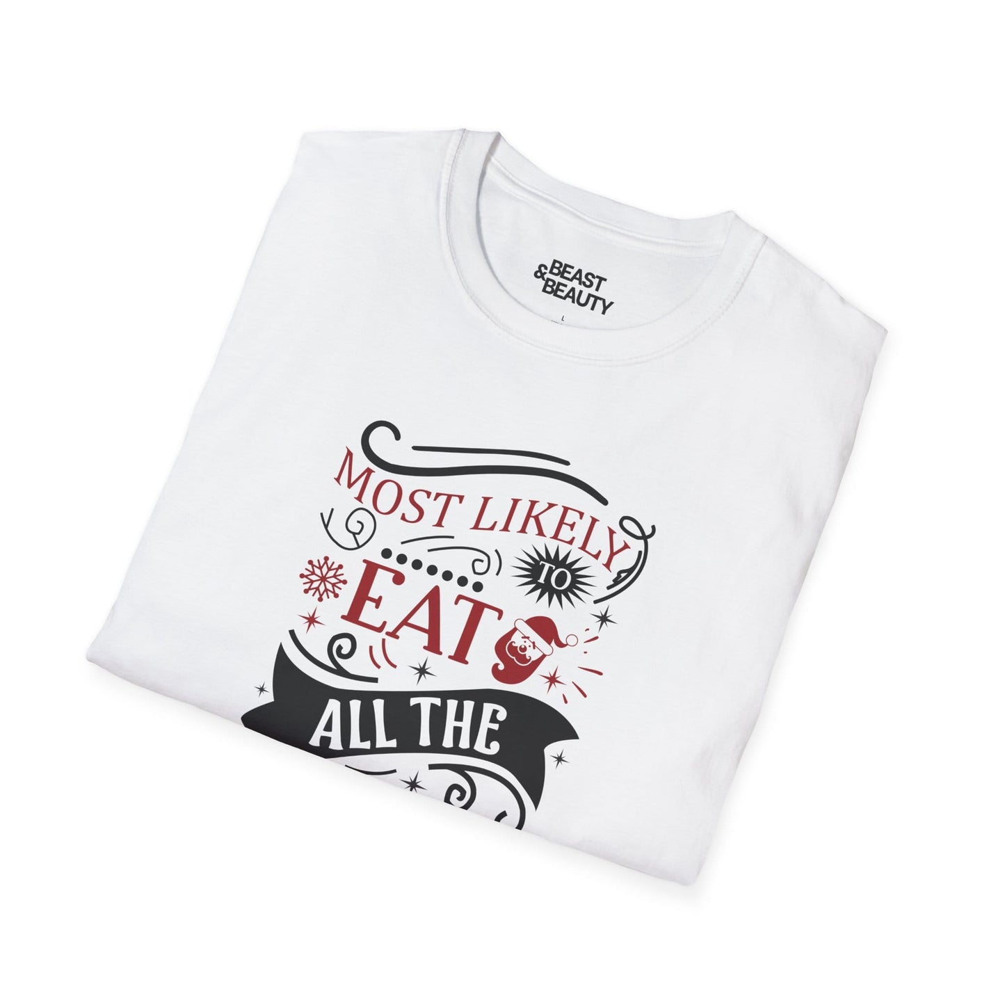 most likely to eat all the chocolate christmas t-shirt t-shirt Christmas gift idea image 6