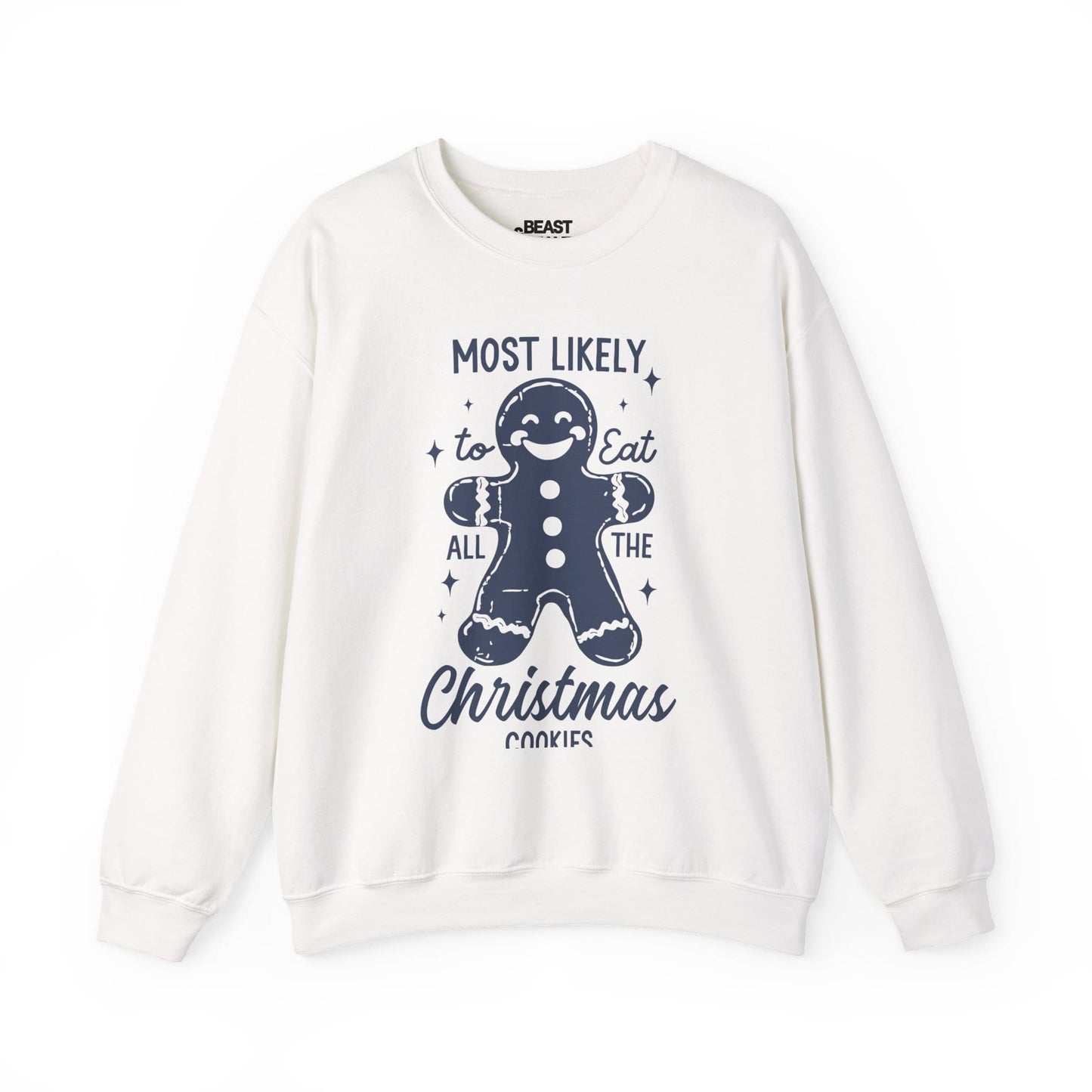 most likely to eat all the christmas cookies sweatshirt white sweatshirt Christmas gift idea