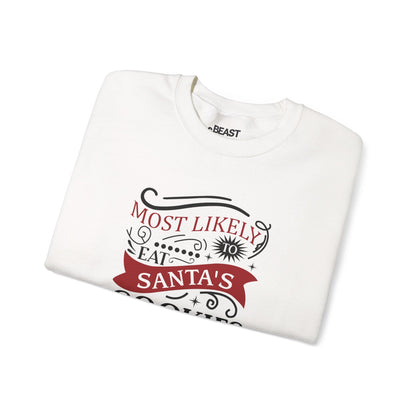 most likely to eat santa s cookies christmas sweatshirt sweatshirt Christmas gift idea image 4