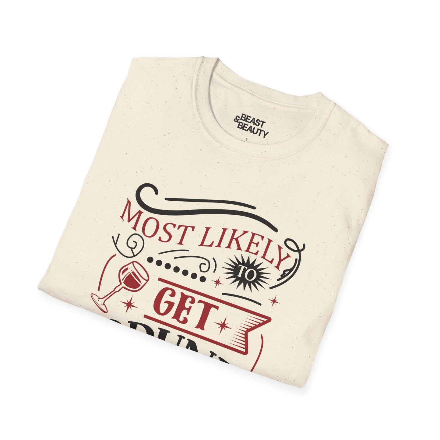 most likely to get drunk christmas t-shirt t-shirt Christmas gift idea image 6