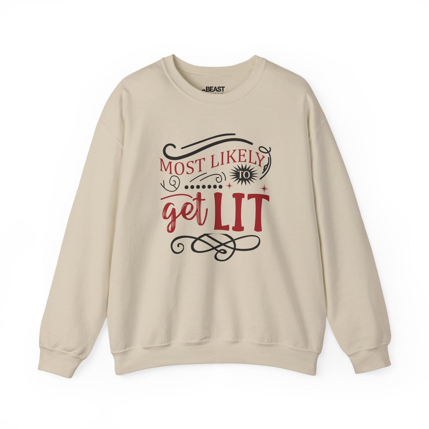 most likely to get lit christmas sweatshirt sand sweatshirt Christmas gift idea