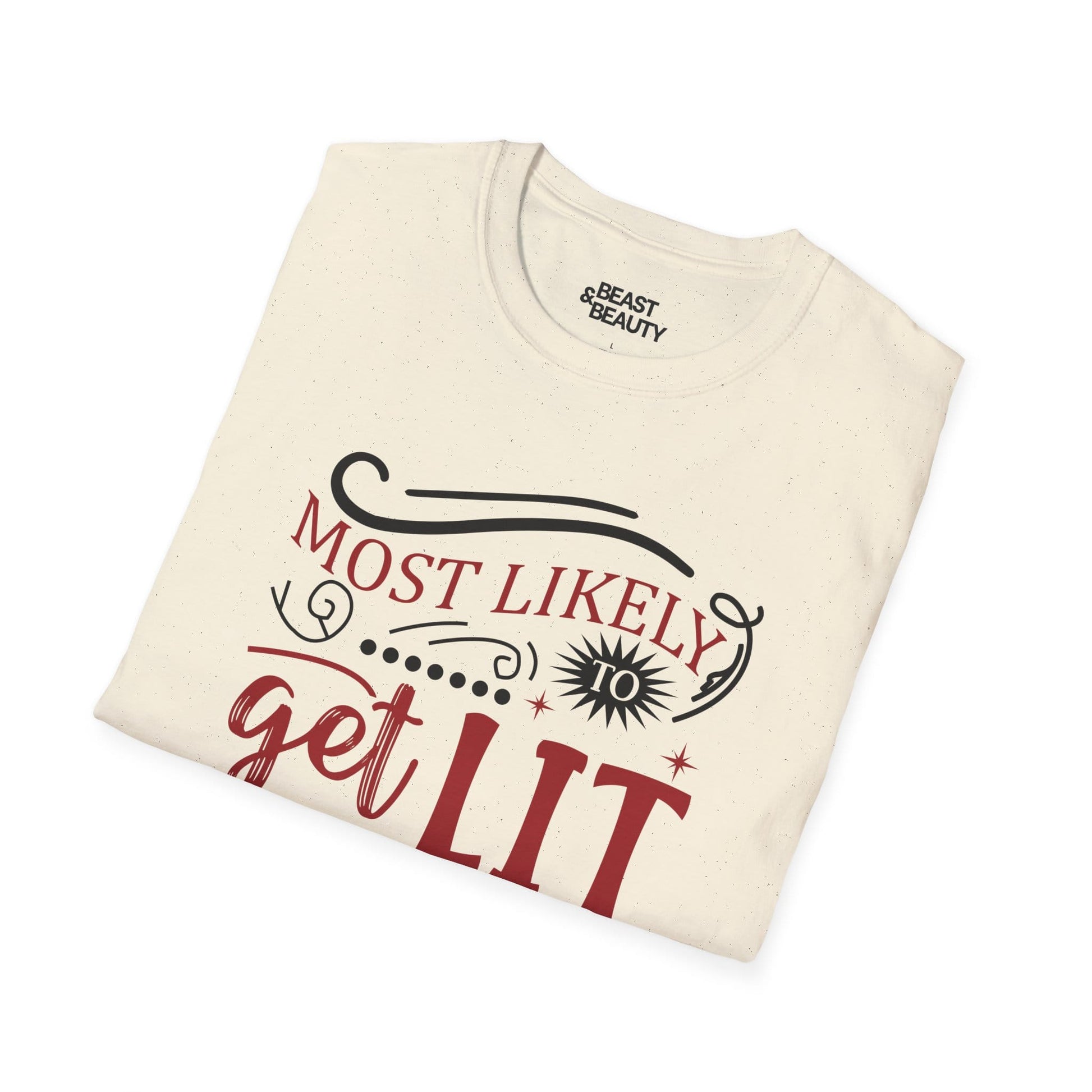 most likely to get lit christmas t-shirt t-shirt Christmas gift idea image 6