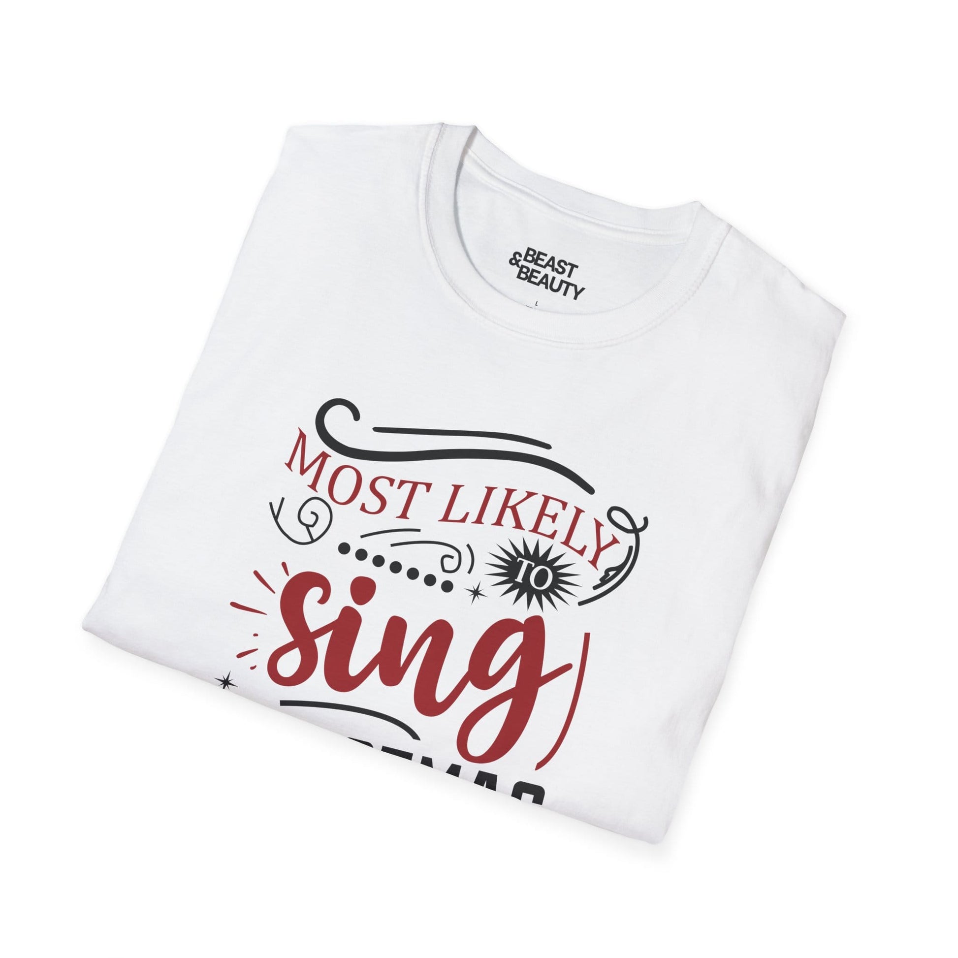 most likely to sing christmas songs t-shirt t-shirt Christmas gift idea image 6