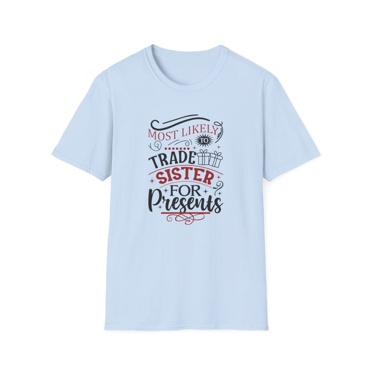 sport grey t-shirt with funny sibling graphic for brothers and sisters