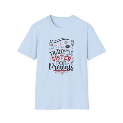 sport grey t-shirt with funny sibling graphic for brothers and sisters