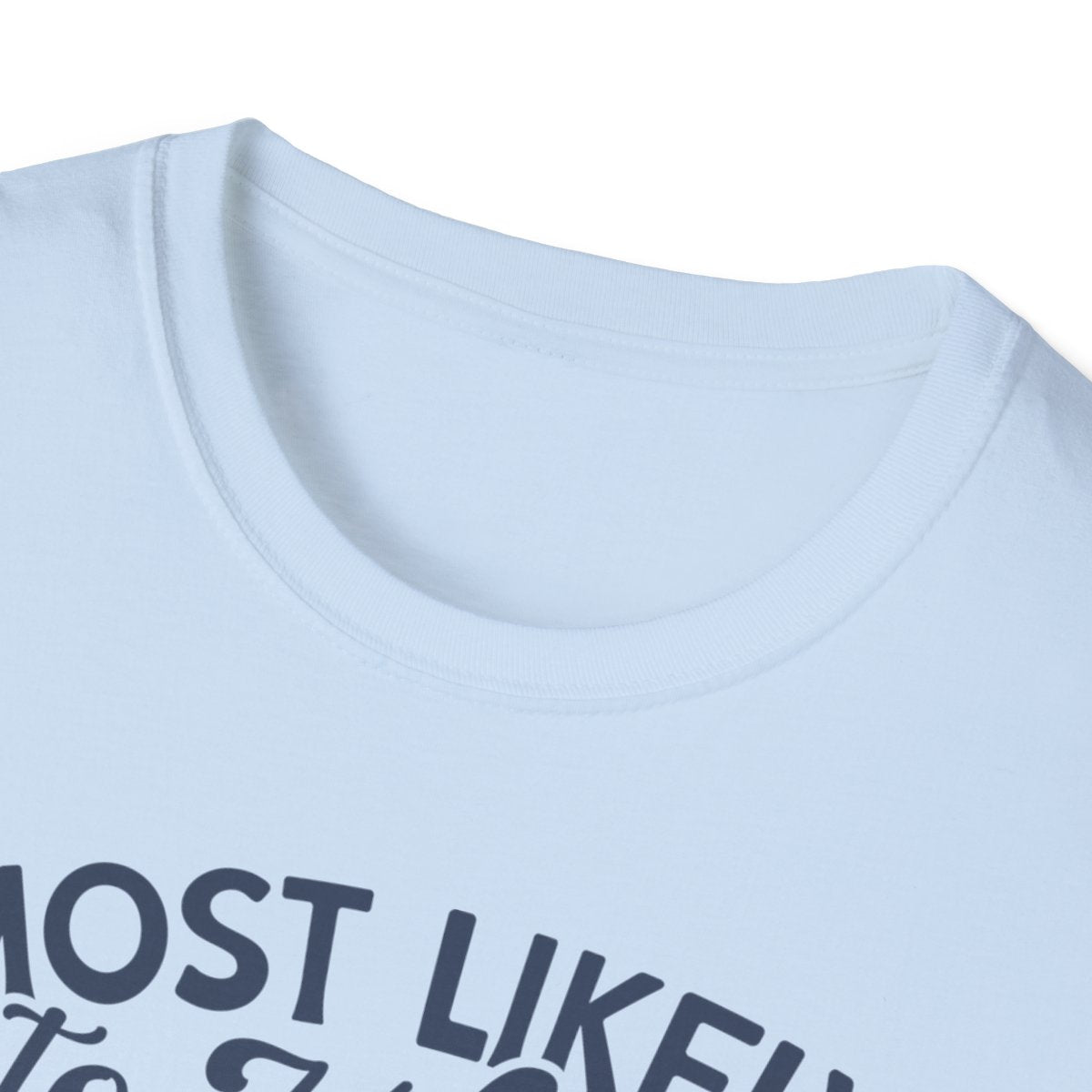 christmas t-shirt detail showing bold slogan print for gift givers