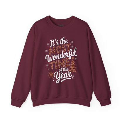 most wonderful time of the year christmas sweatshirt maroon sweatshirt Christmas gift idea