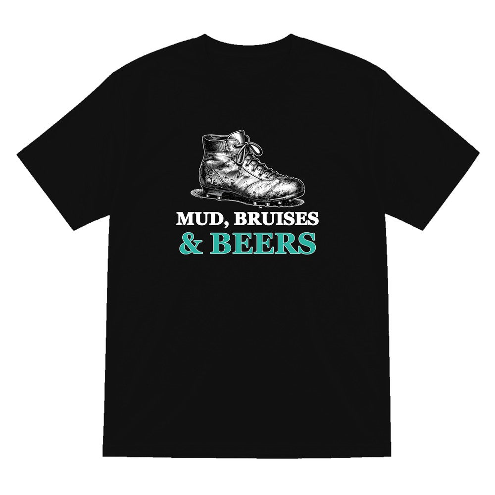 Mud Bruises And Beers Funny Rugby T-Shirt & Sweatshirt T-Shirt in Black