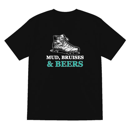 Mud Bruises And Beers Funny Rugby T-Shirt & Sweatshirt T-Shirt in Black