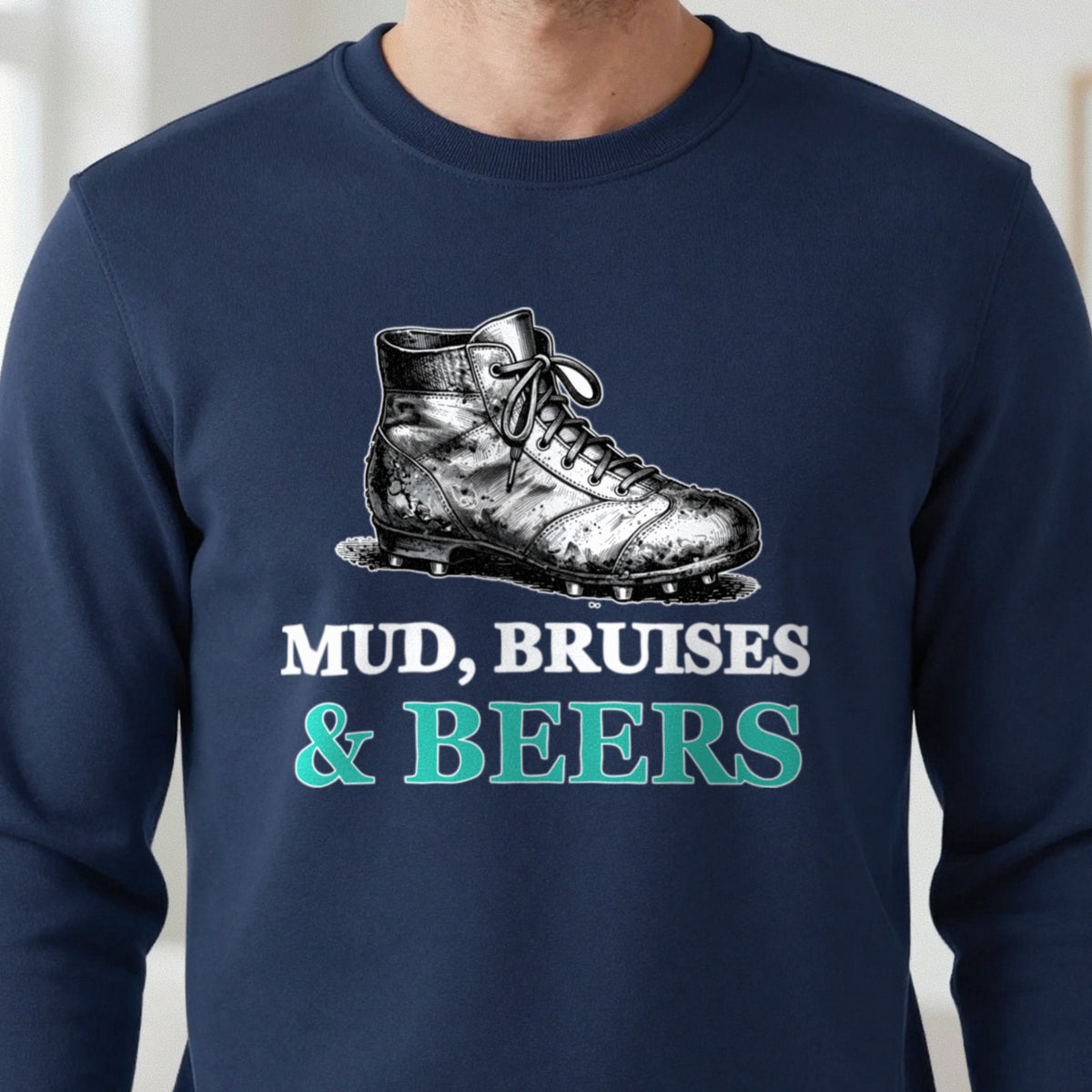 Mud Bruises And Beers Funny Rugby T-Shirt & Sweatshirt in another colour