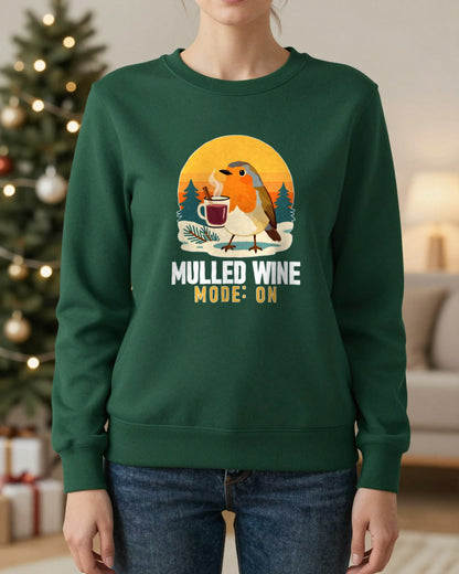 Mulled Wine Mode Funny Christmas Jumper & T-Shirt worn