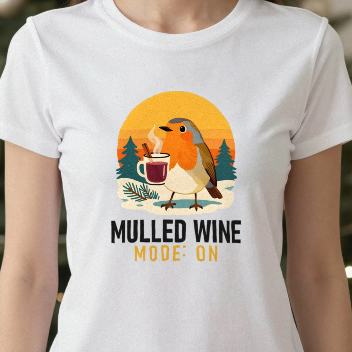 Mulled Wine Mode Funny Christmas Jumper & T-Shirt in another colour
