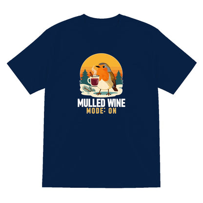 Mulled Wine Mode Funny Christmas Jumper & T-Shirt T-Shirt in Navy