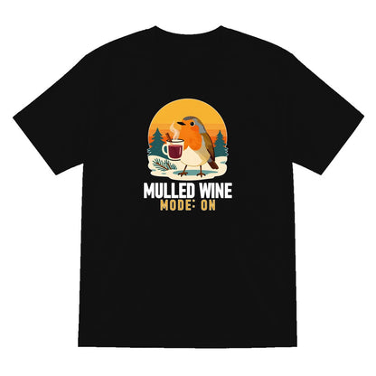 Mulled Wine Mode Funny Christmas Jumper & T-Shirt T-Shirt in Black