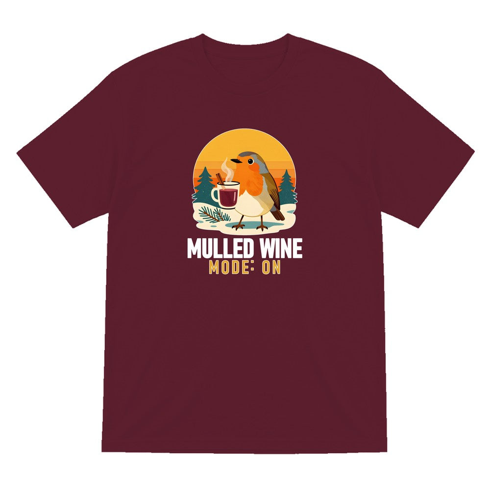 Mulled Wine Mode Funny Christmas Jumper & T-Shirt T-Shirt in Maroon