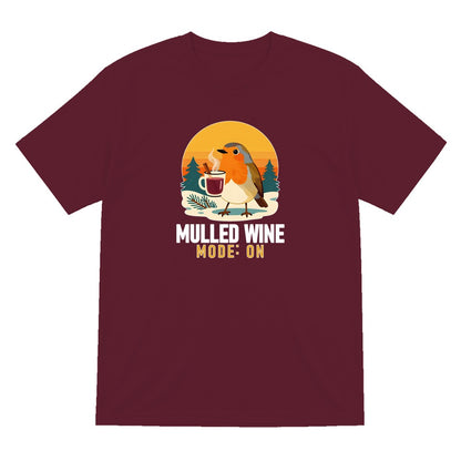 Mulled Wine Mode Funny Christmas Jumper & T-Shirt T-Shirt in Maroon