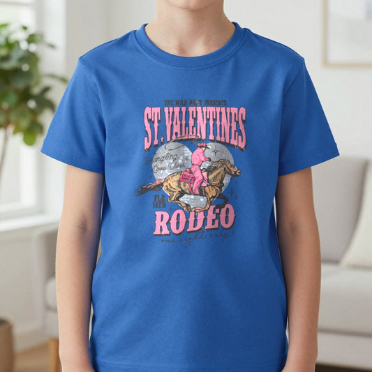 My 1st Halloween Kids T-Shirt in Royal, worn, our photo