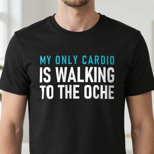 My Only Cardio Is Walking To The Oche Funny Darts T-Shirt & Sweatshirt close-up
