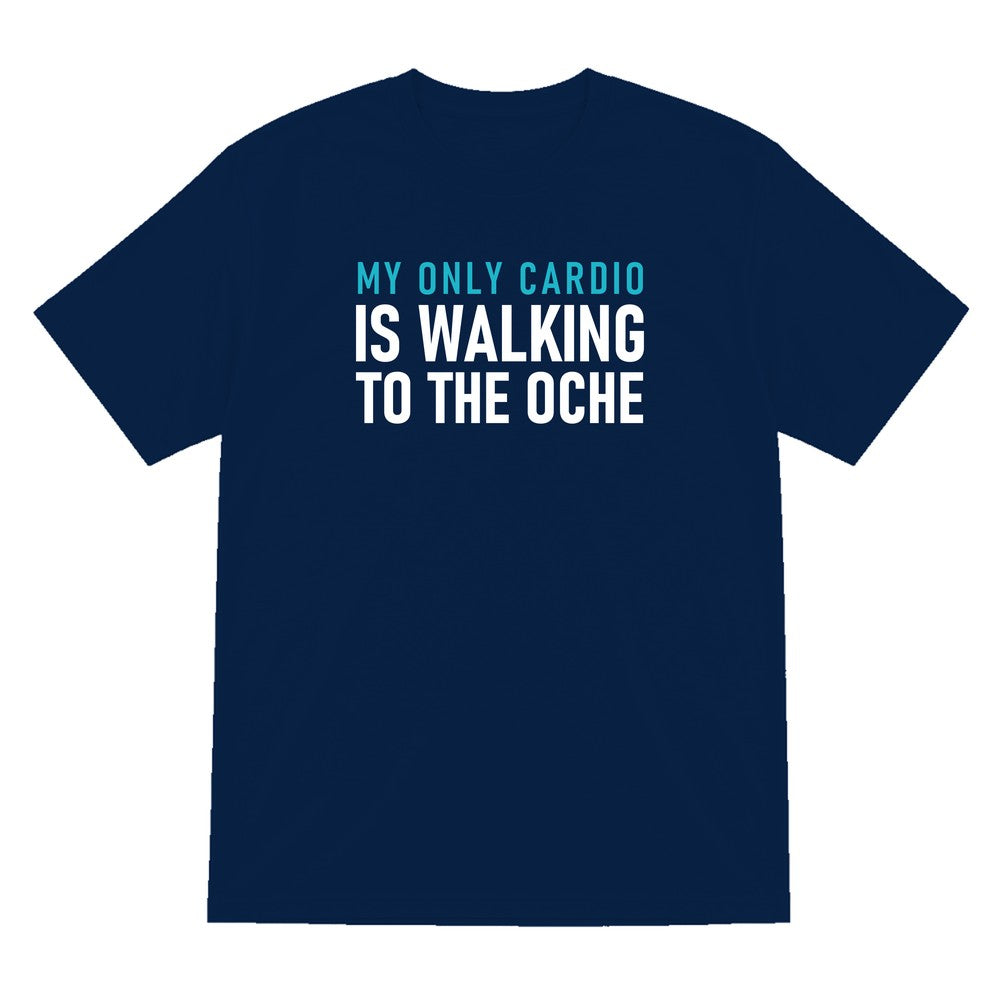 My Only Cardio Is Walking To The Oche Funny Darts T-Shirt & Sweatshirt T-Shirt in Navy