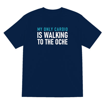 My Only Cardio Is Walking To The Oche Funny Darts T-Shirt & Sweatshirt T-Shirt in Navy