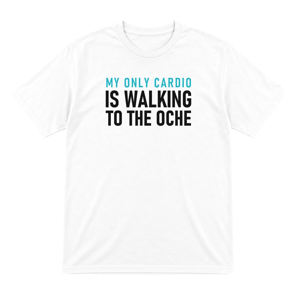 My Only Cardio Is Walking To The Oche Funny Darts T-Shirt & Sweatshirt T-Shirt in White