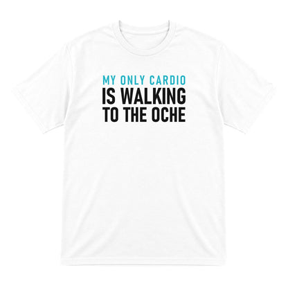 My Only Cardio Is Walking To The Oche Funny Darts T-Shirt & Sweatshirt T-Shirt in White