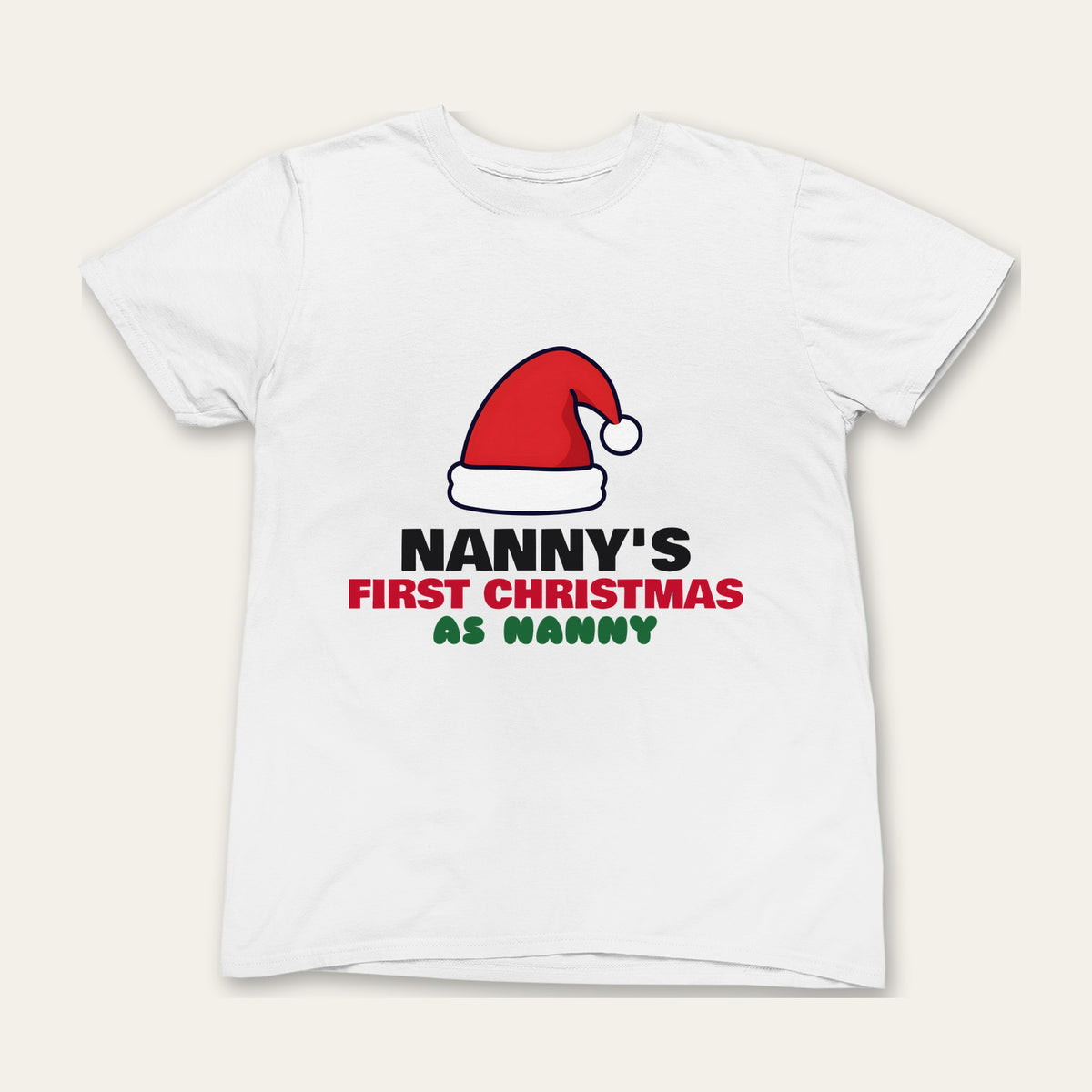 Nanny's First Christmas & My First Christmas matching set grown-up t-shirt