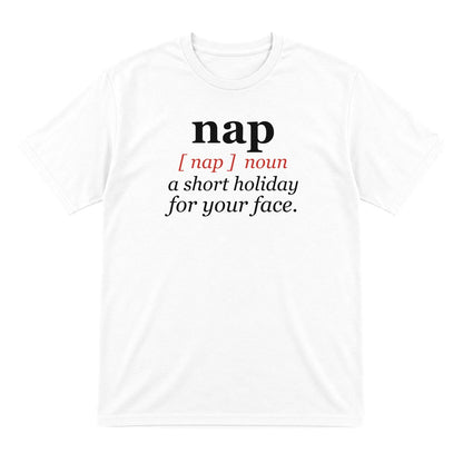 Nap Definition Funny T-Shirt & Sweatshirt T-Shirt in White