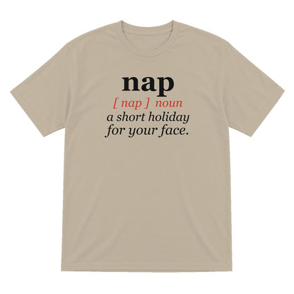 Nap Definition Funny T-Shirt & Sweatshirt T-Shirt in Sand