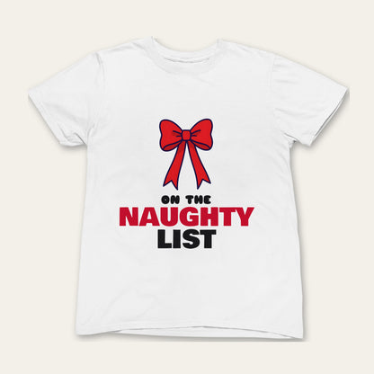 Naughty List & Nice List Christmas matching set grown-up t-shirt