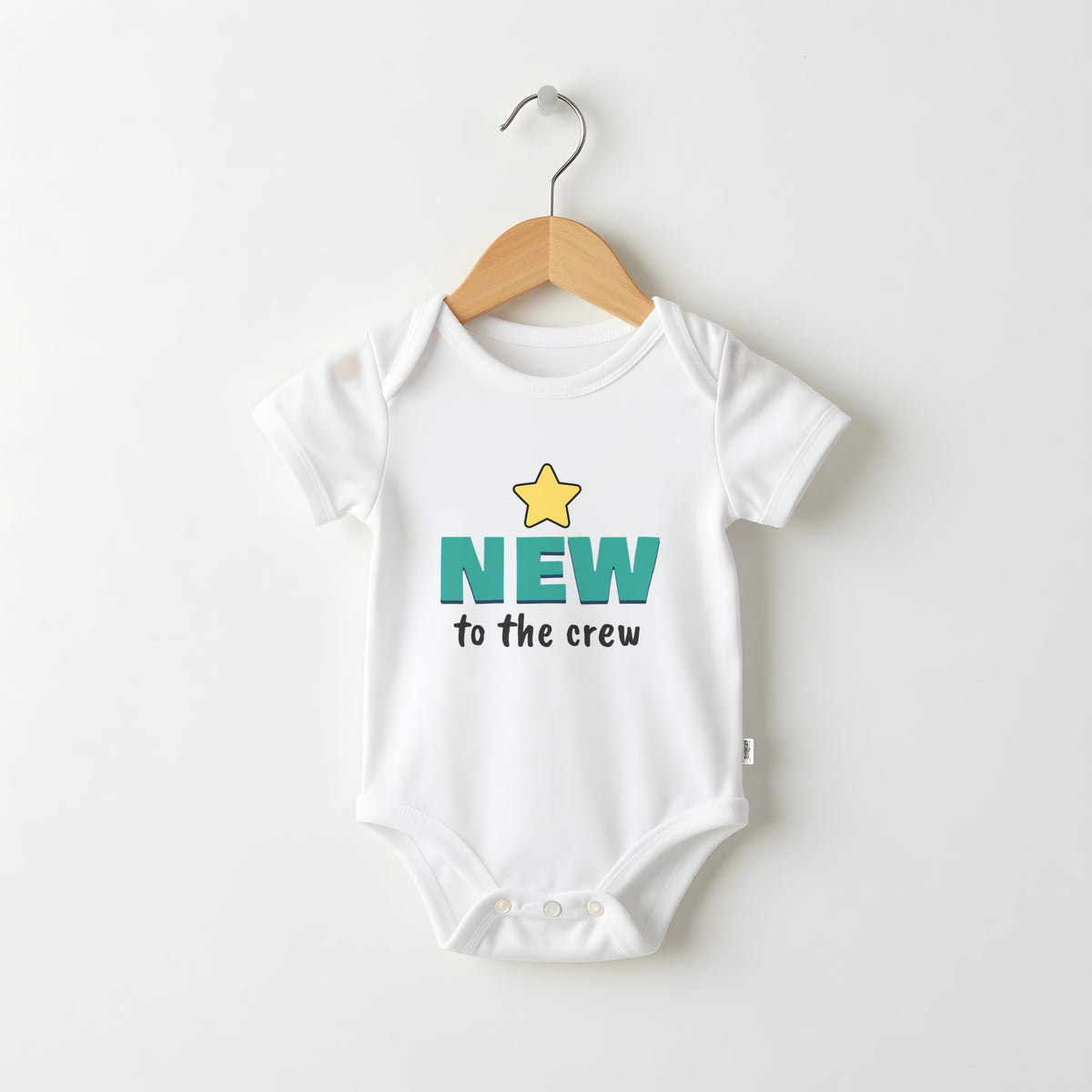 New To The Crew funny baby grow