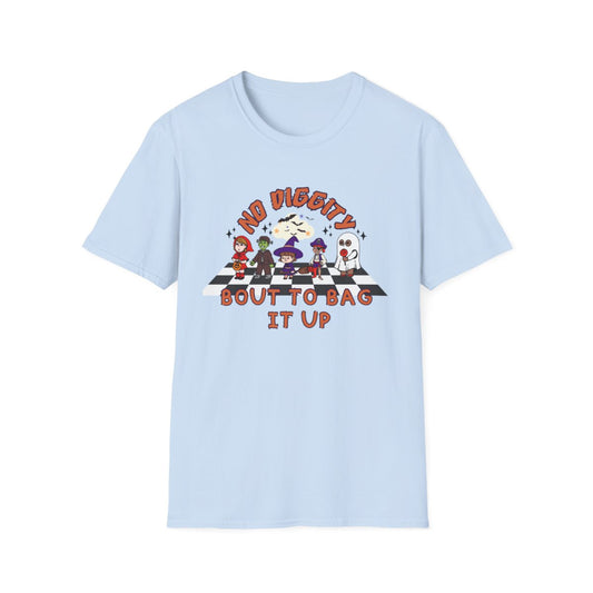No Diggity Bout To Bag It Up Halloween T-Shirt - funny t-shirt by Cheeky Business