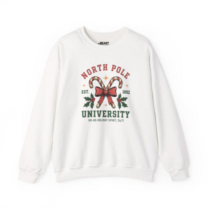 north pole university christmas sweatshirt white sweatshirt Christmas gift idea