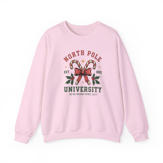 North Pole University Christmas Sweatshirt - funny sweatshirt by Cheeky Business