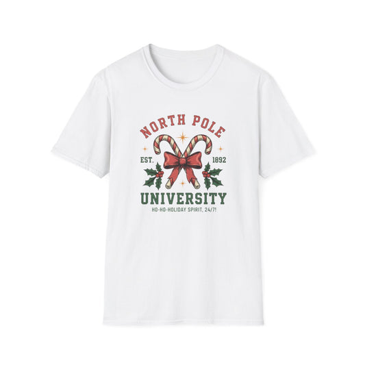 North Pole University Christmas T-Shirt - funny t-shirt by Cheeky Business