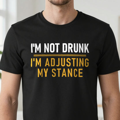 Not Drunk Just Adjusting My Stance Funny Darts T-Shirt & Sweatshirt close-up