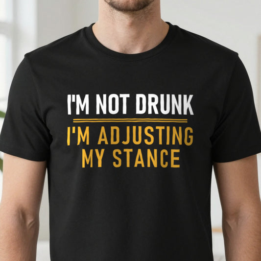 Not Drunk Just Adjusting My Stance Funny Darts T-Shirt & Sweatshirt close-up