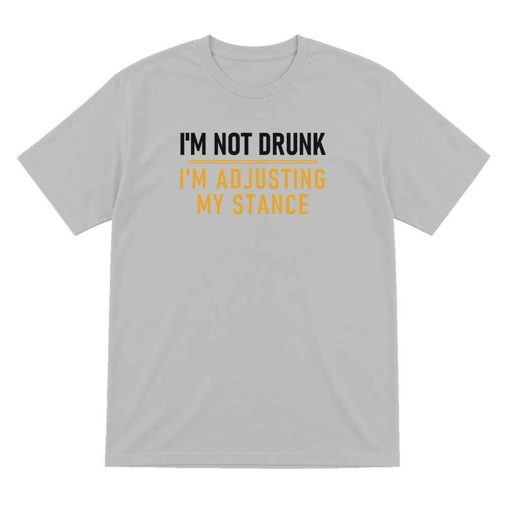 Not Drunk Just Adjusting My Stance Funny Darts T-Shirt & Sweatshirt T-Shirt in Sport Grey