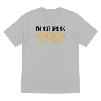 Not Drunk Just Adjusting My Stance Funny Darts T-Shirt & Sweatshirt T-Shirt in Sport Grey