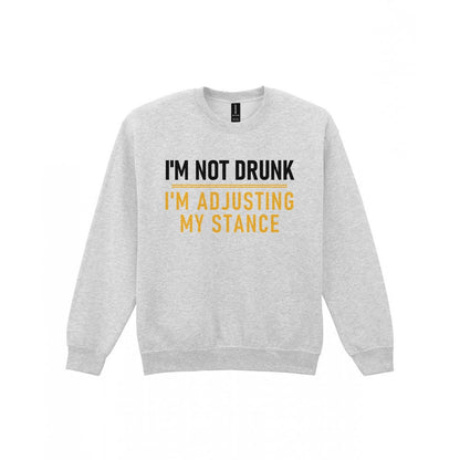 Not Drunk Just Adjusting My Stance Funny Darts T-Shirt & Sweatshirt Sweatshirt in Sport Grey