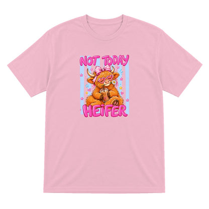 Not Today Heifer T-Shirt & Sweatshirt T-Shirt in Light Pink