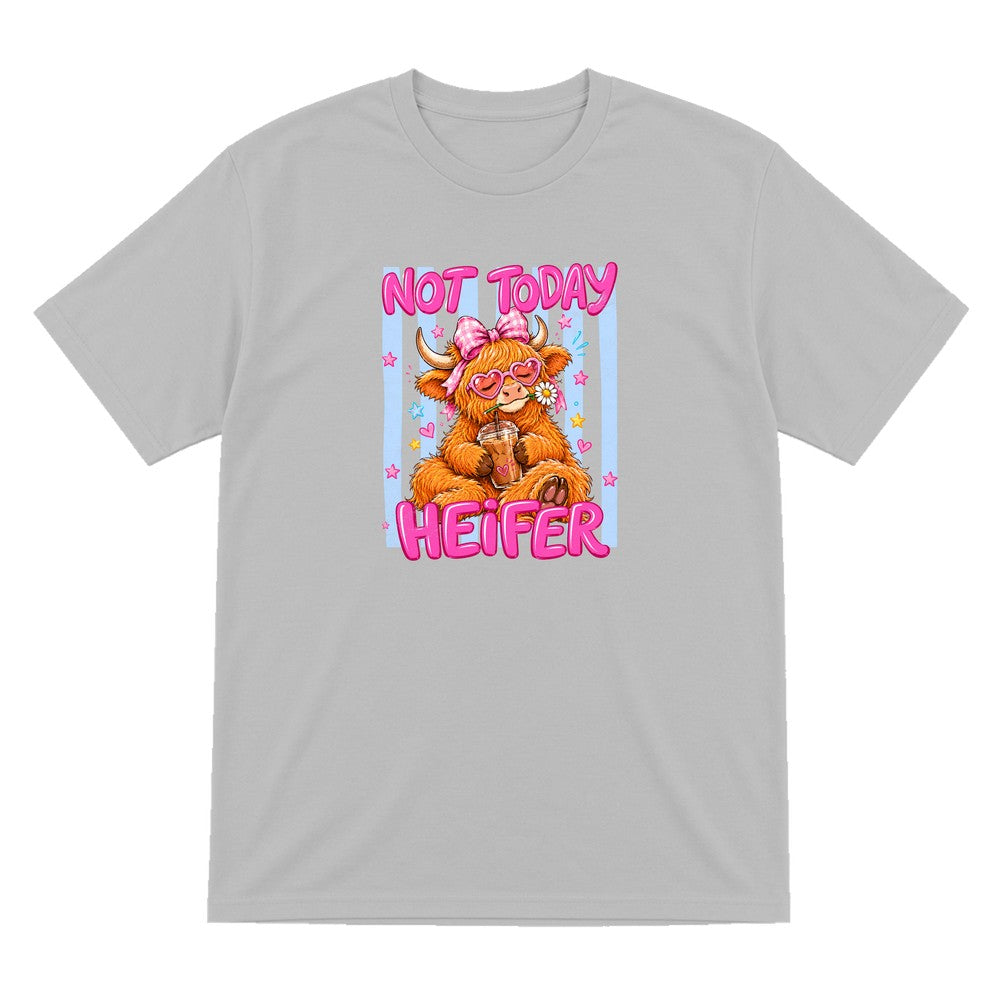 Not Today Heifer T-Shirt & Sweatshirt T-Shirt in Sport Grey