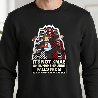 Not Xmas Until He Falls From The Plaza Christmas T-Shirt & Sweatshirt close-up