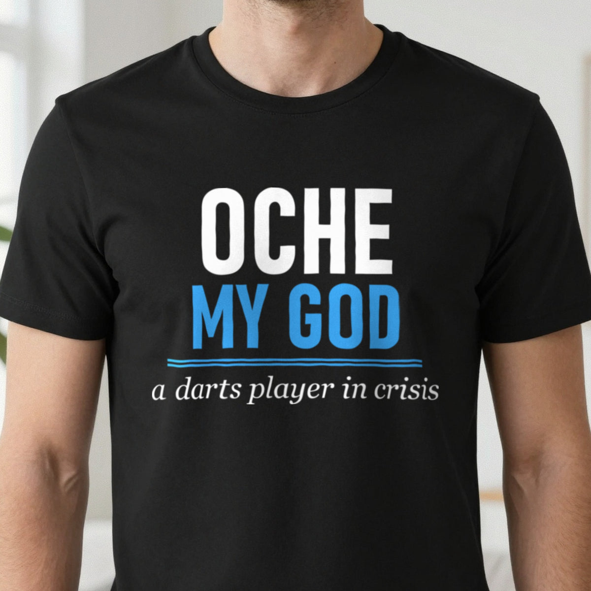 Oche My God Funny Darts T-Shirt & Sweatshirt close-up