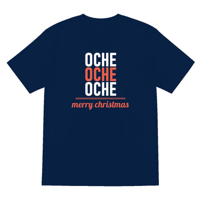 Oche Oche Oche Funny Darts Christmas Jumper & T-Shirt T-Shirt in Navy