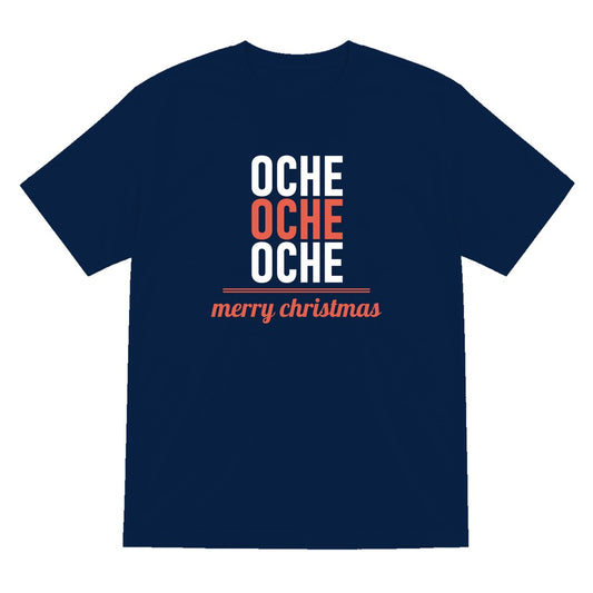 Oche Oche Oche Funny Darts Christmas Jumper & T-Shirt T-Shirt in Navy