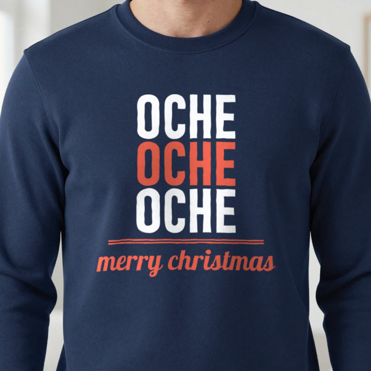 Oche Oche Oche Funny Darts Christmas Jumper & T-Shirt close-up